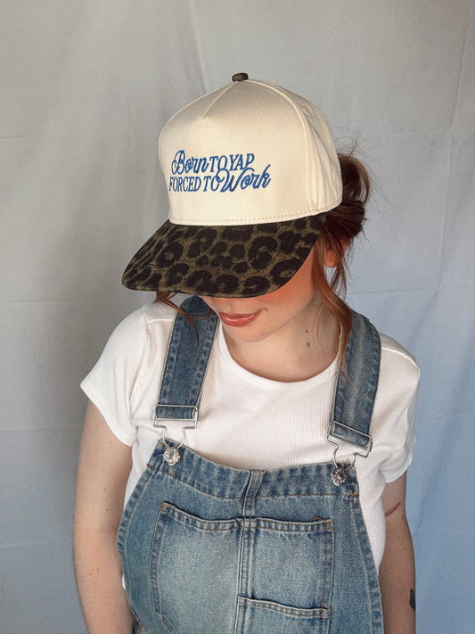 Born To Yap Forced To Work Trucker Hat